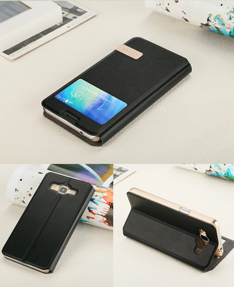 Bao Da Samsung Galaxy A3 có cửa sổ S View ( Hiệu USAMS )